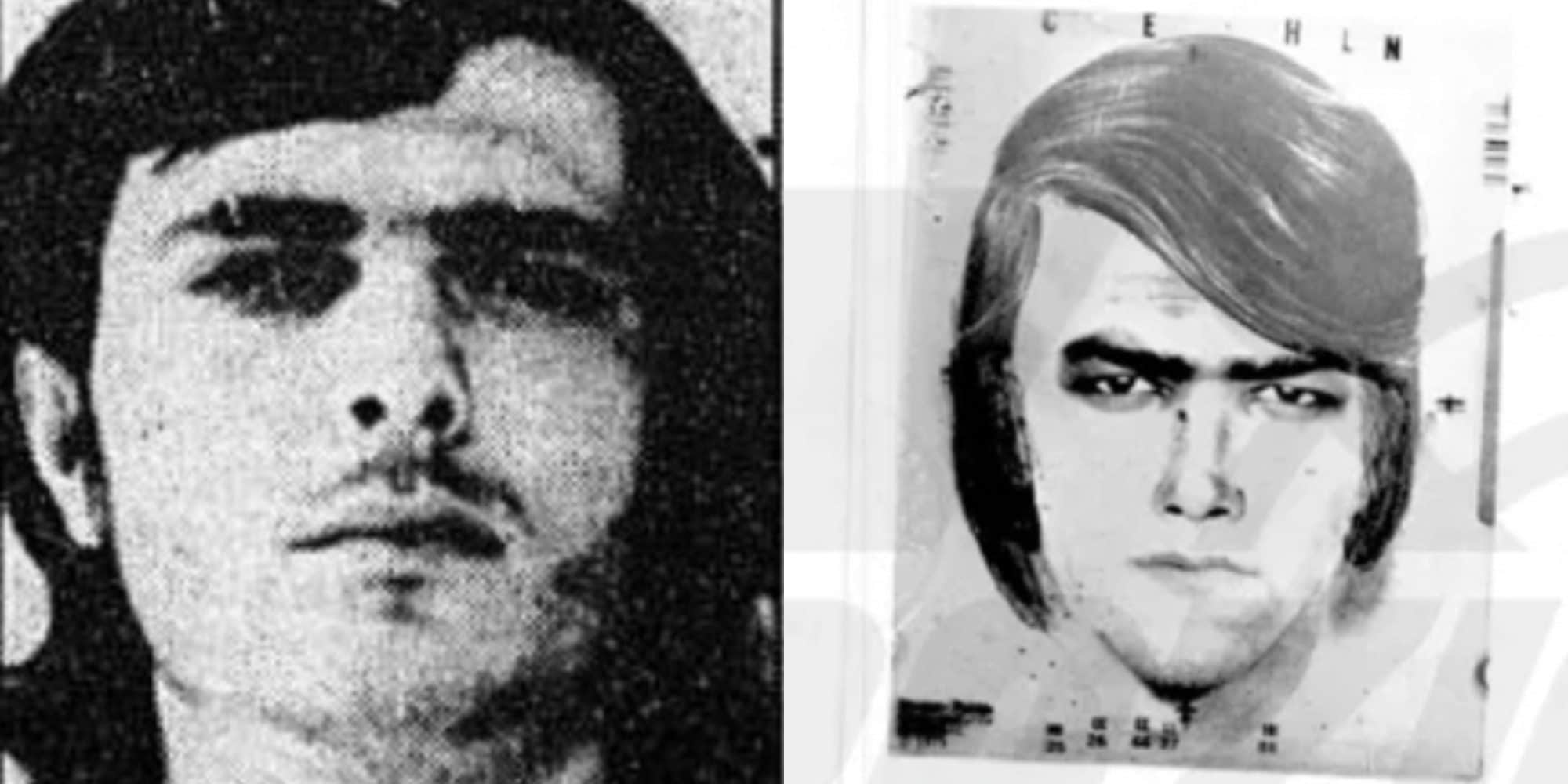 A sinistra il pluripregiudicato siciliano arrestato nelle indagini sull’istituto, a sinistra l’identikit della madre di Mirella Gregori dopo la scomparsa.