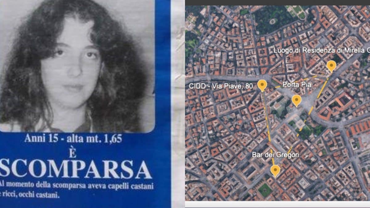 A sinistra Mirella Gregori, a destra la mappa dei luoghi.