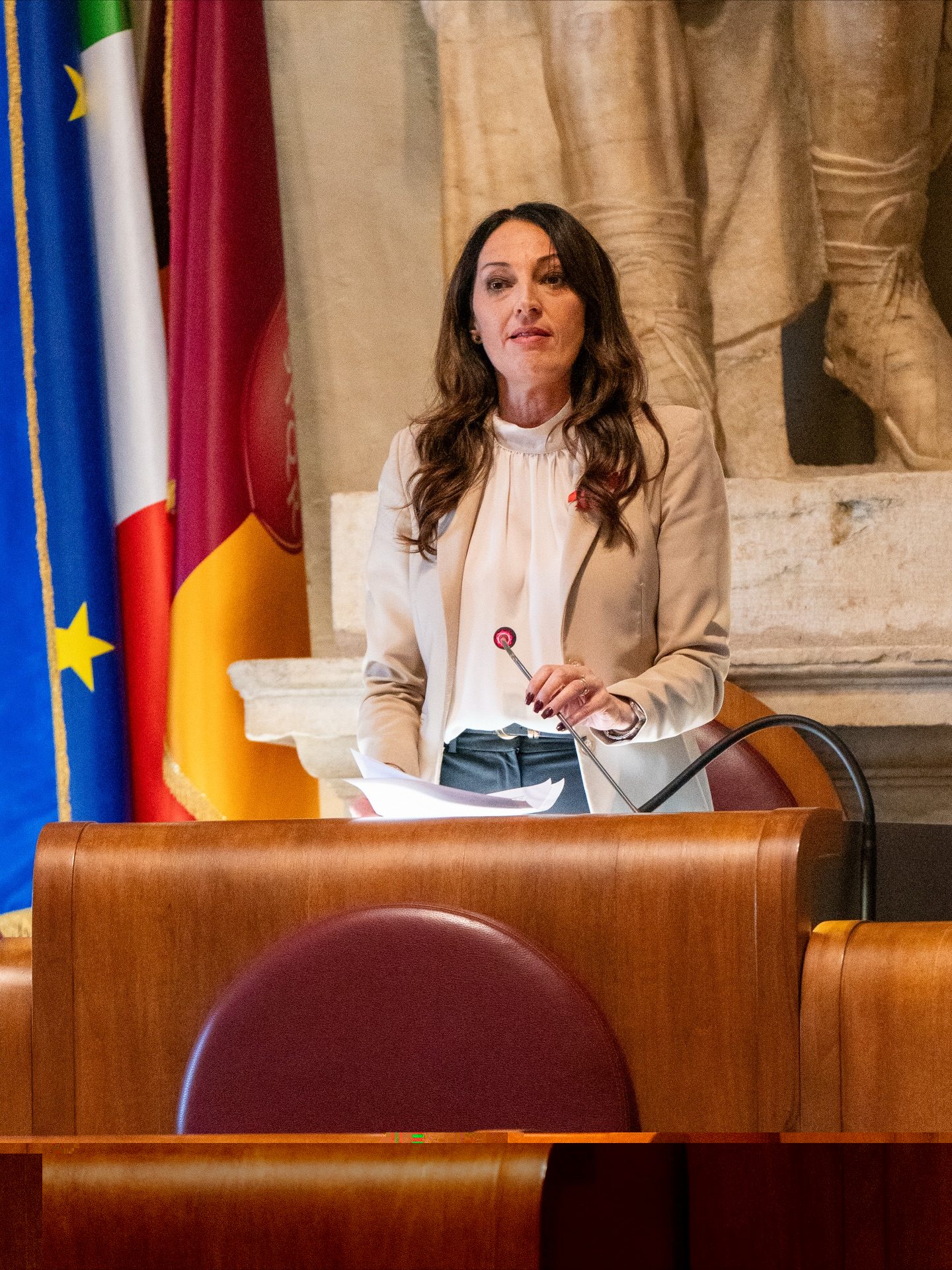 La presidente dell’Assemblea Capitolina Svetlana Celli