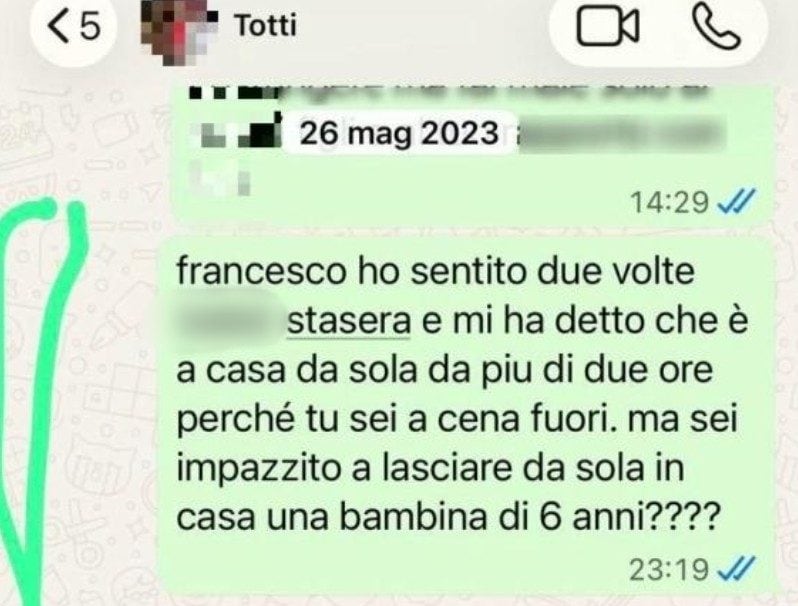 Il messaggio di Ilary Blasi a Francesco Totti.