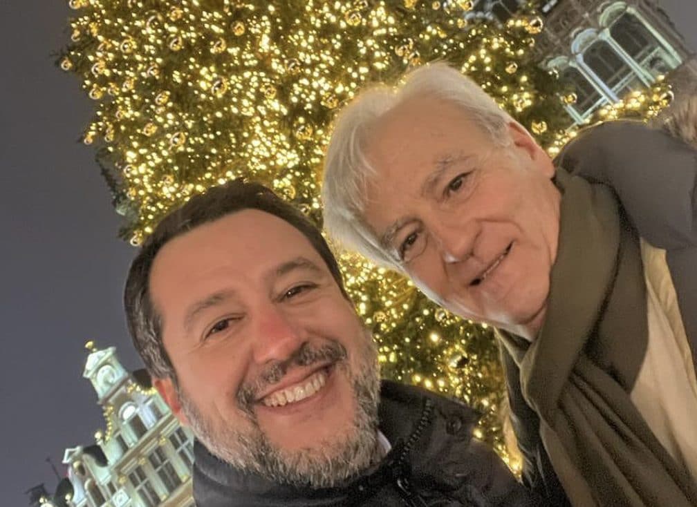 Matteo Salvini con Antonio Maria Rinaldi.