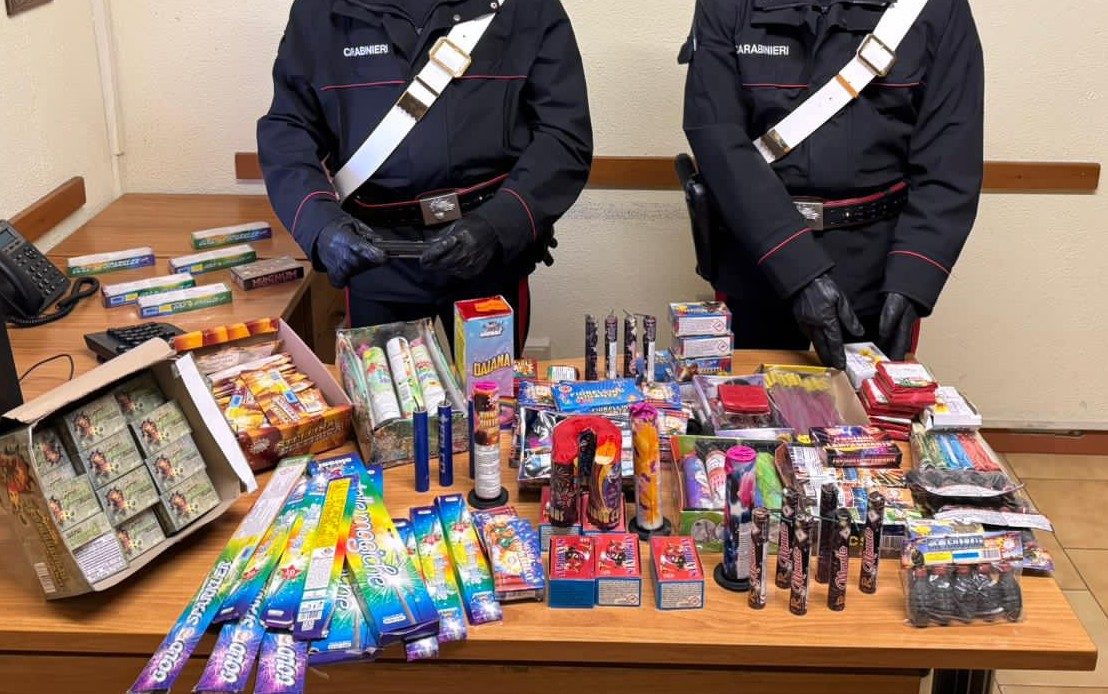 Botti illegali sequestrati dai carabinieri a Cesano