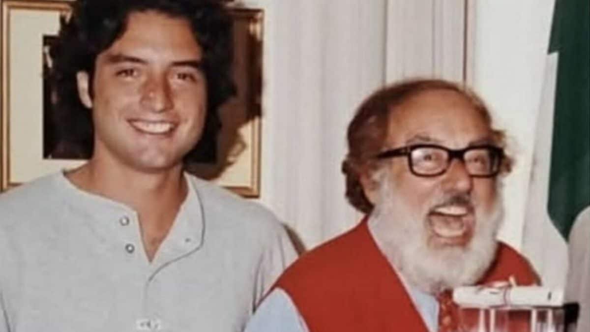 Davide Lionello con il padre Oreste
