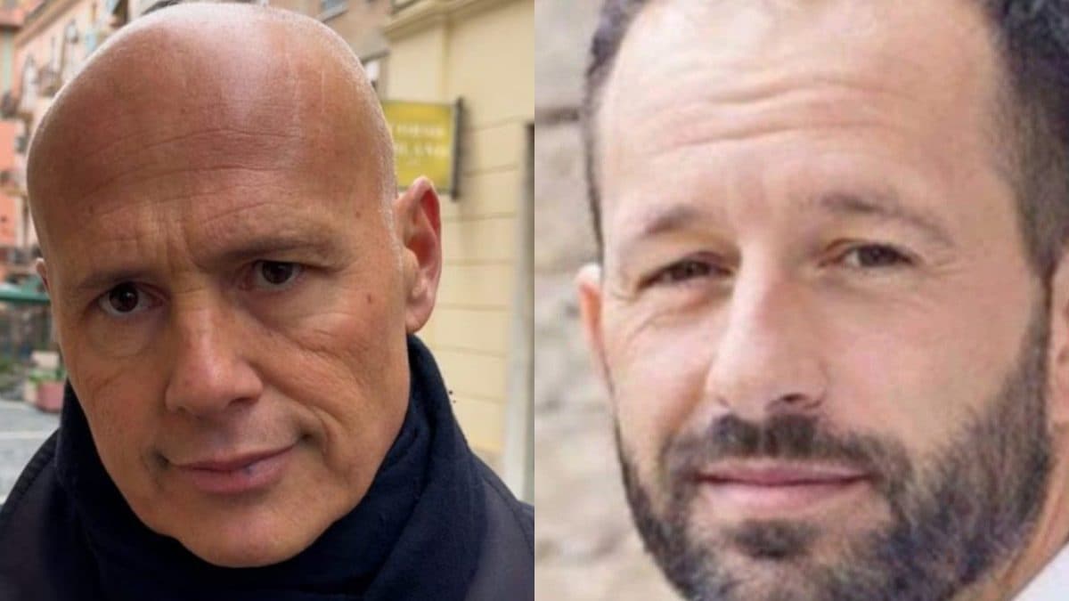 L’avvocato Andrea Miroli e, a destra, il suo assistito Claudio Carlomagno