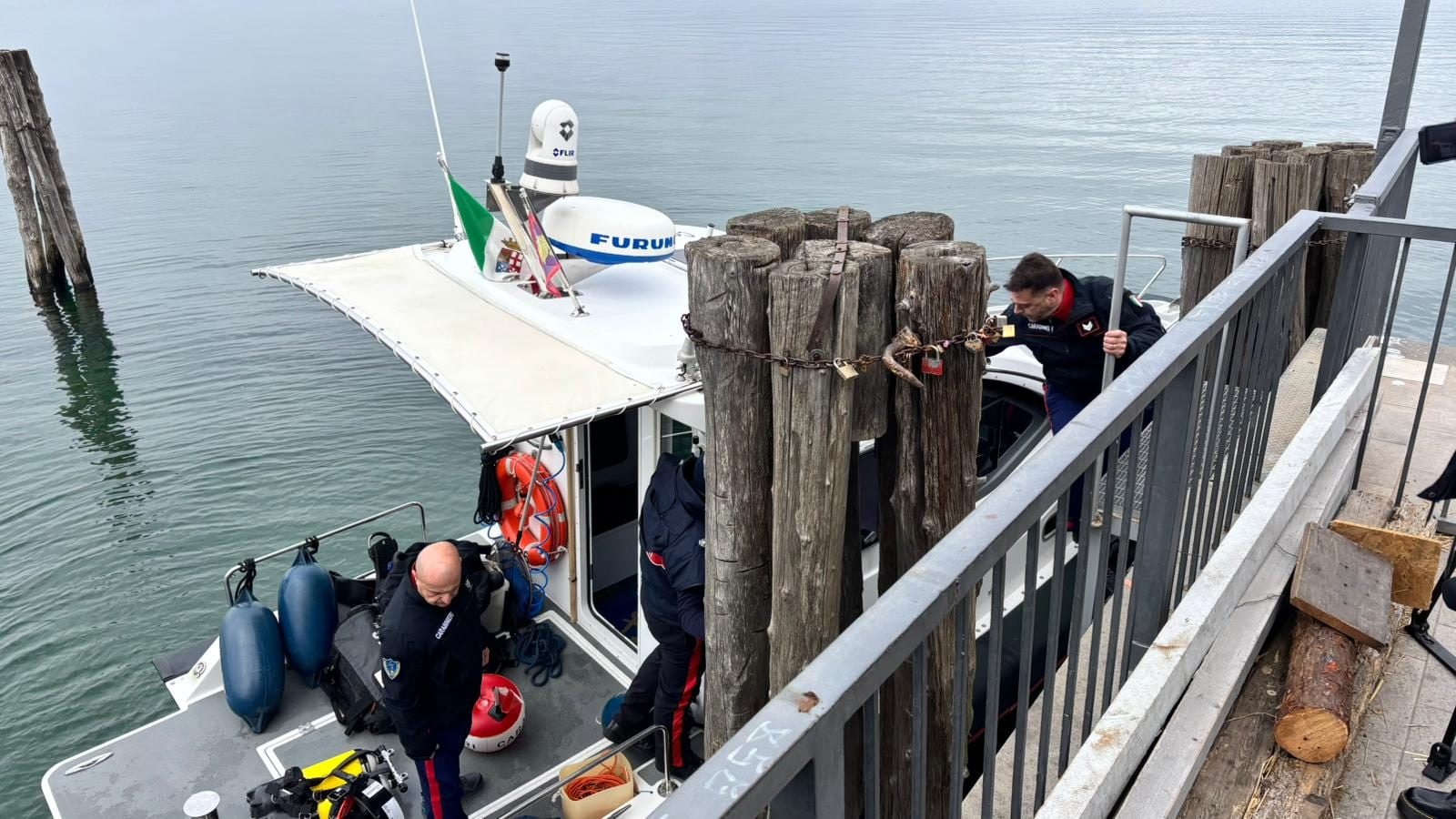 La motovedetta dei carabinieri