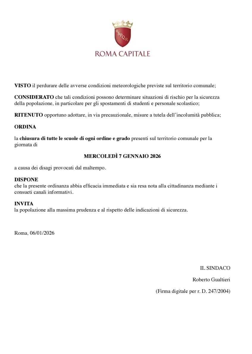 La finta ordinanza del Comune