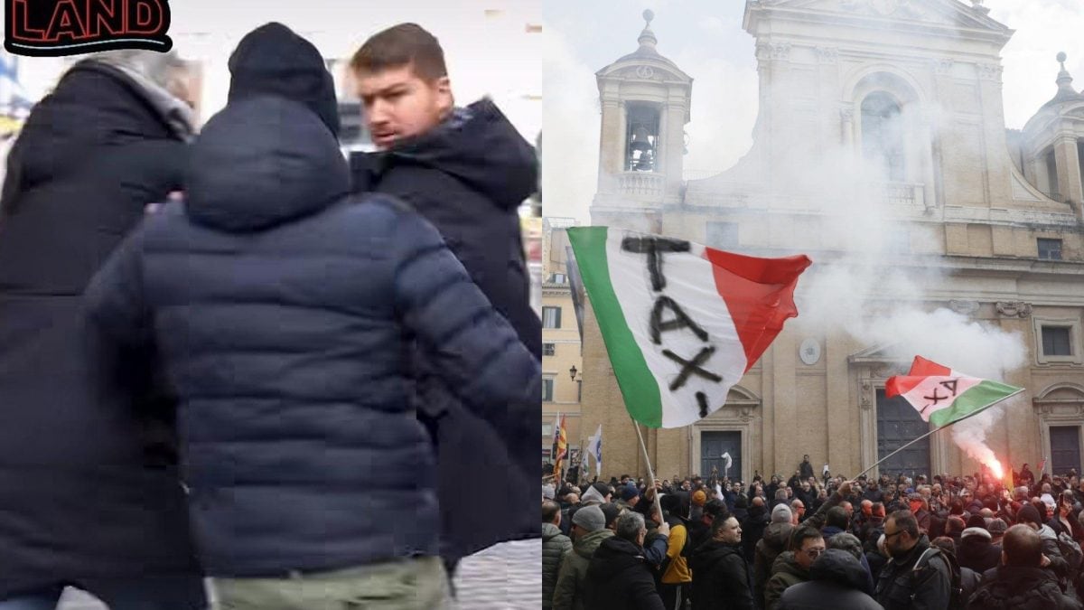 A sinistra una foto dal profilo Instagram di Matteo Hallissey.