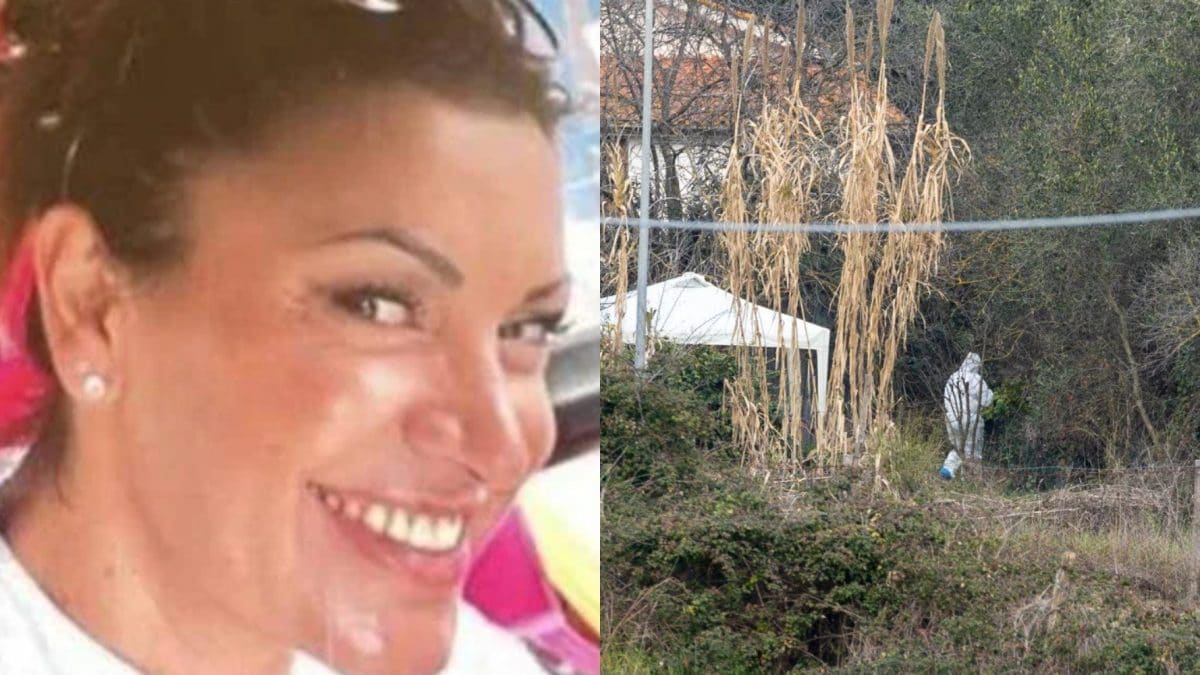 A sinistra Federica Torzullo, a destra le operazioni di recupero del corpo.