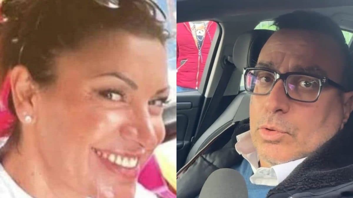 A sinistra Federica Torzullo, a destra il vicino di casa che li ha visti litigare.