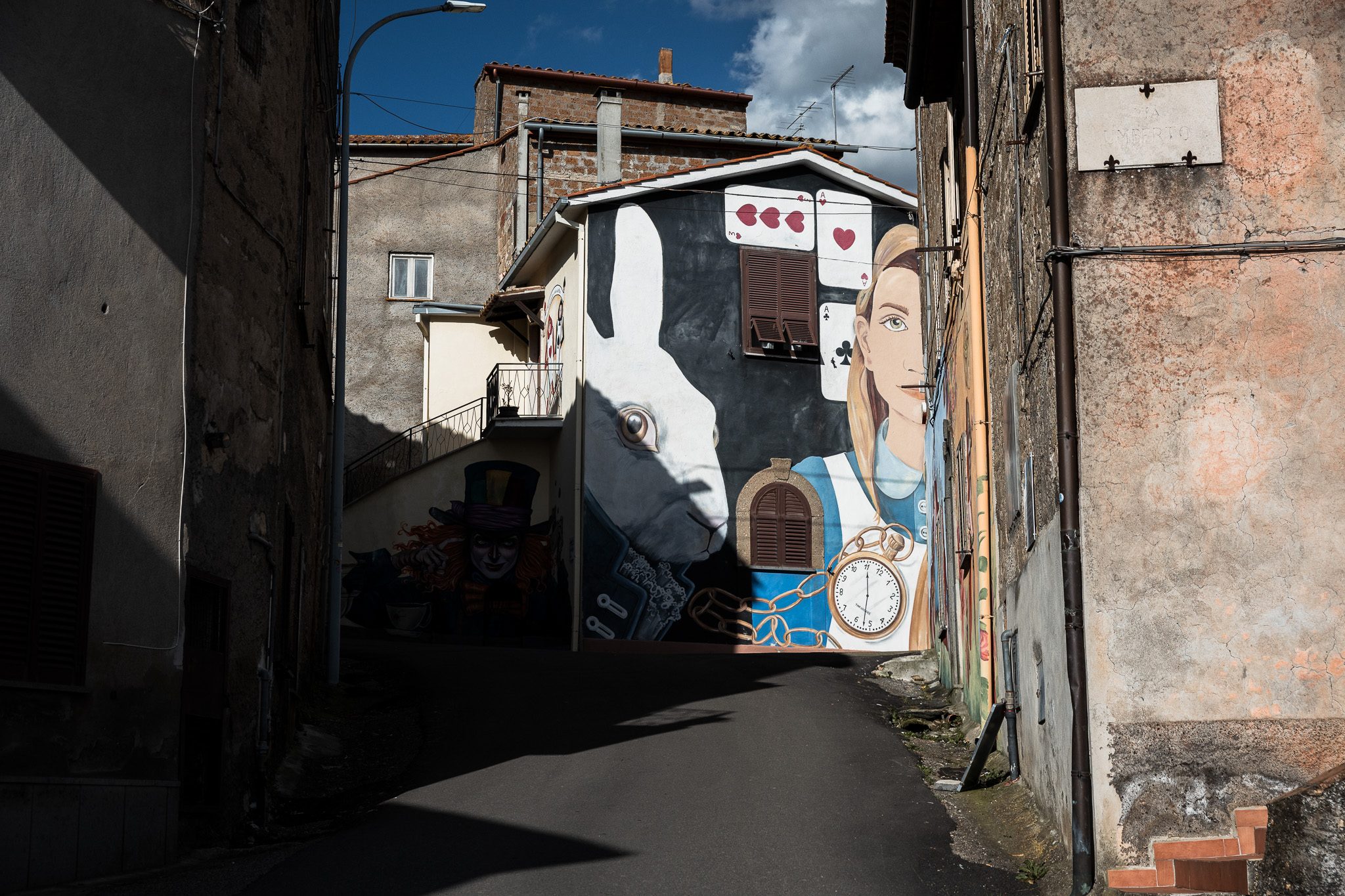 Un murales nel borgo di Sant’Angelo