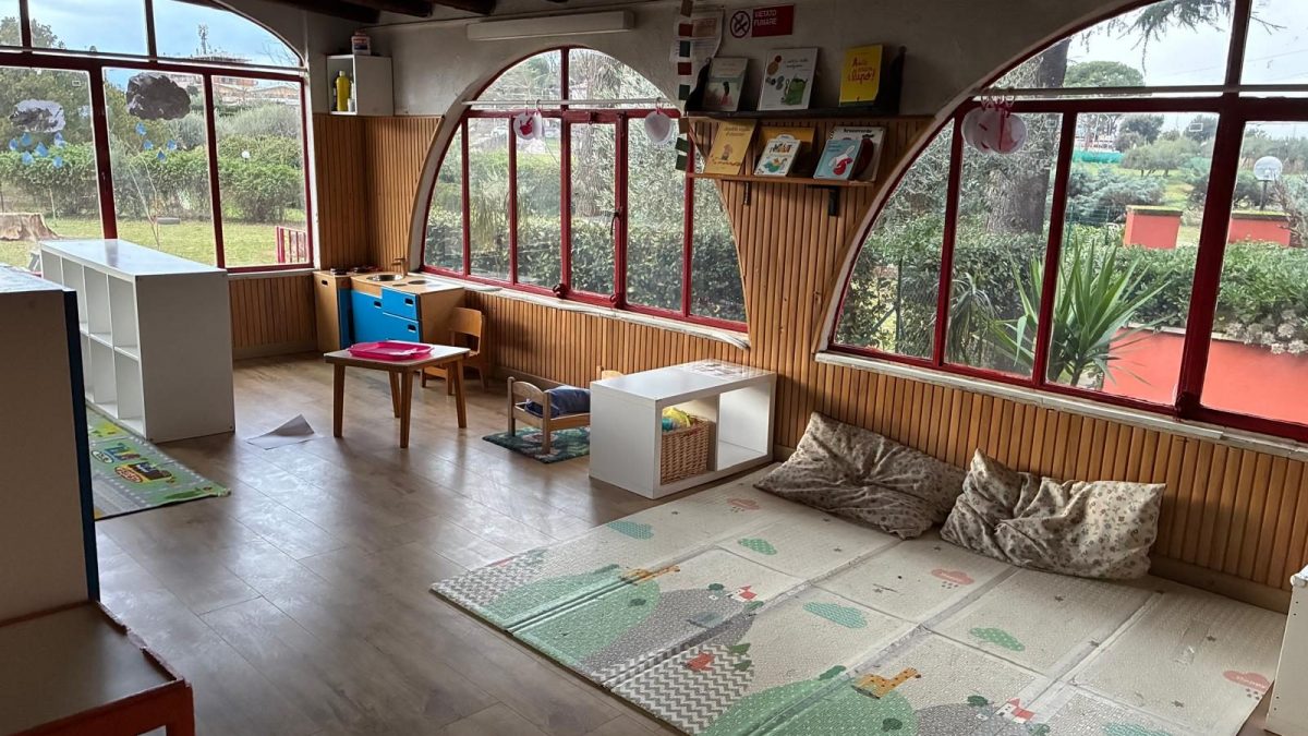 L’asilo nido Parco dei Bambini Montessori alla Bufalotta.