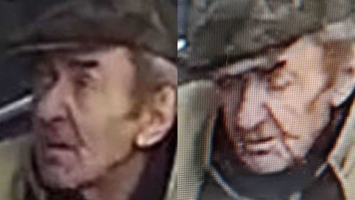 Le foto dell’anziano diffuse dai carabinieri per cercare di identificarlo.