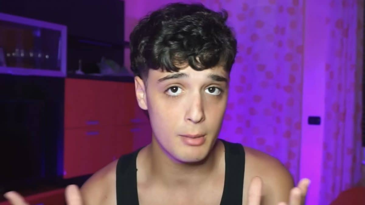 Damiano Alberti, immagine dall’ultimo video caricato su Youtube.