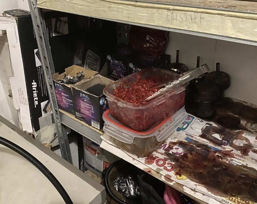 Le condizioni del locale sequestrato