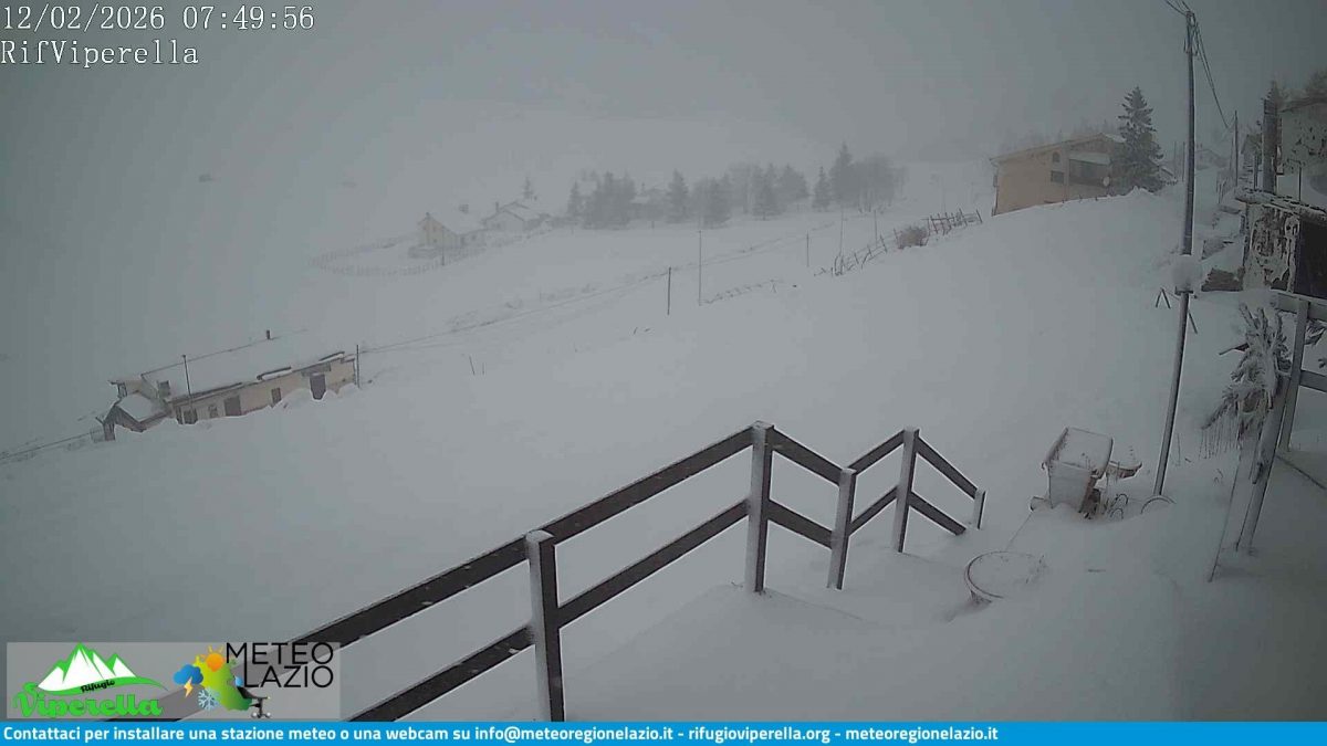 La neve sugli Appennini oggi.