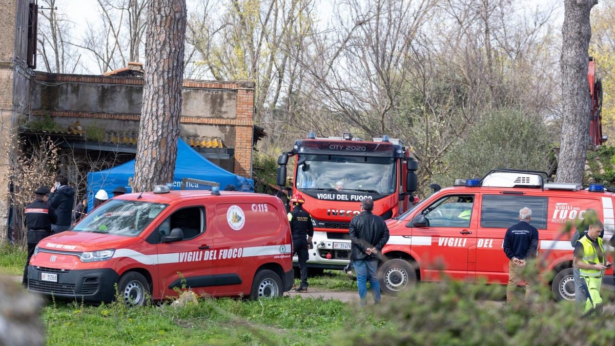 Le forze dell’ordine nel Parco degli Acquedotti (La Presse)