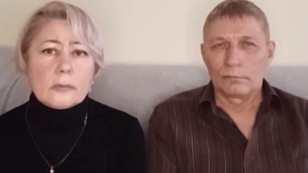 I genitori di Anastasia Trofimova (Screen dal servizio di Chi l’ha visto?)