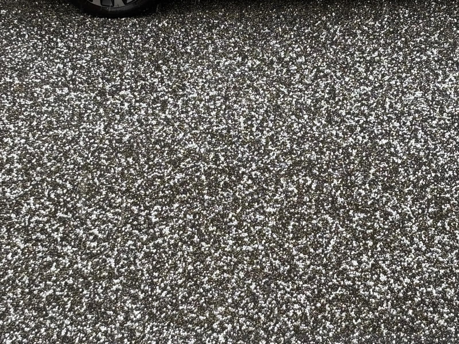 La grandinata di oggi pomeriggio