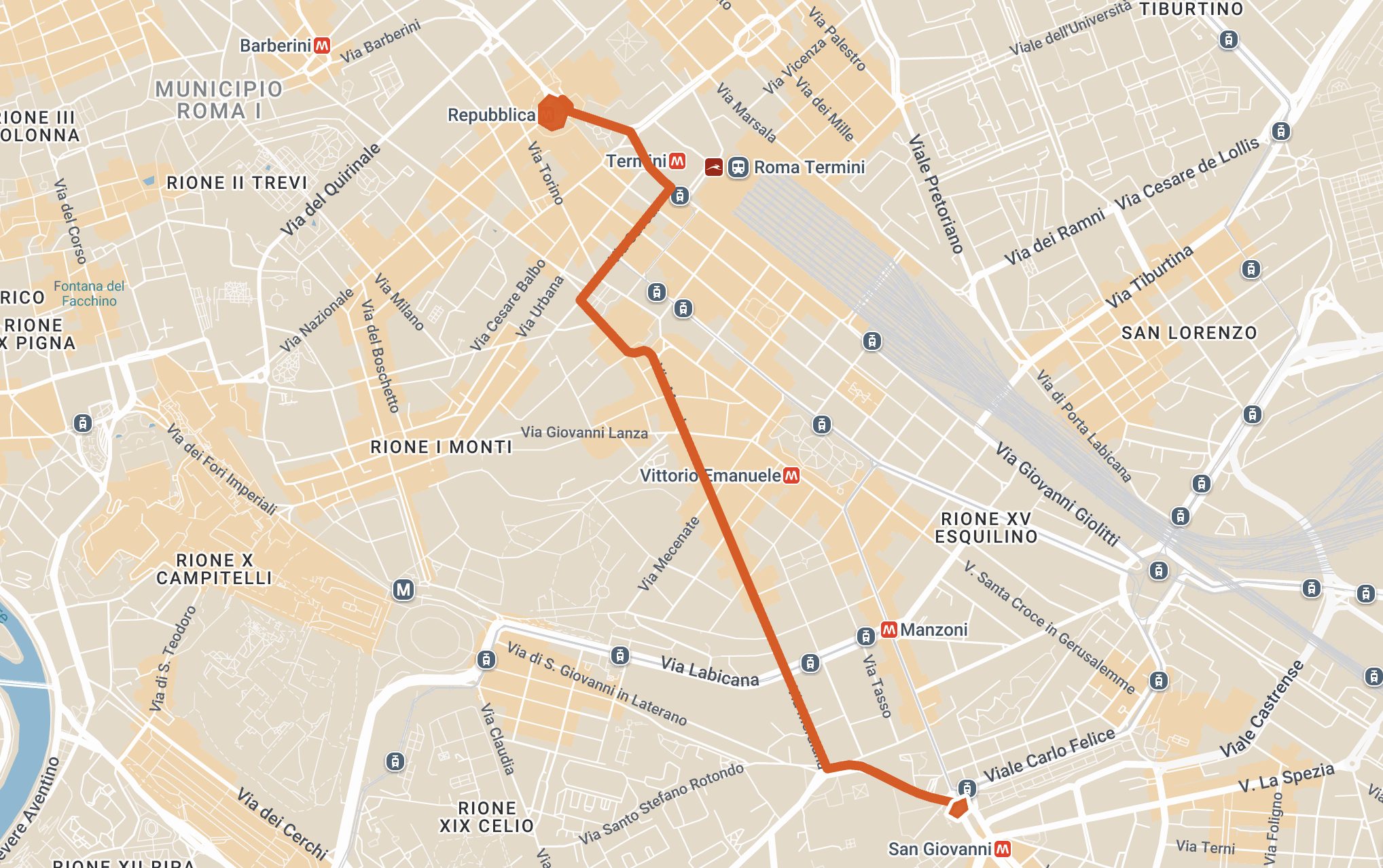 Il percorso del corteo No Kings di sabato 28 marzo