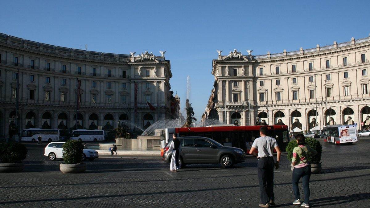 Piazza della Repubblica a Roma (foto di Jean–Pol Grandmont)