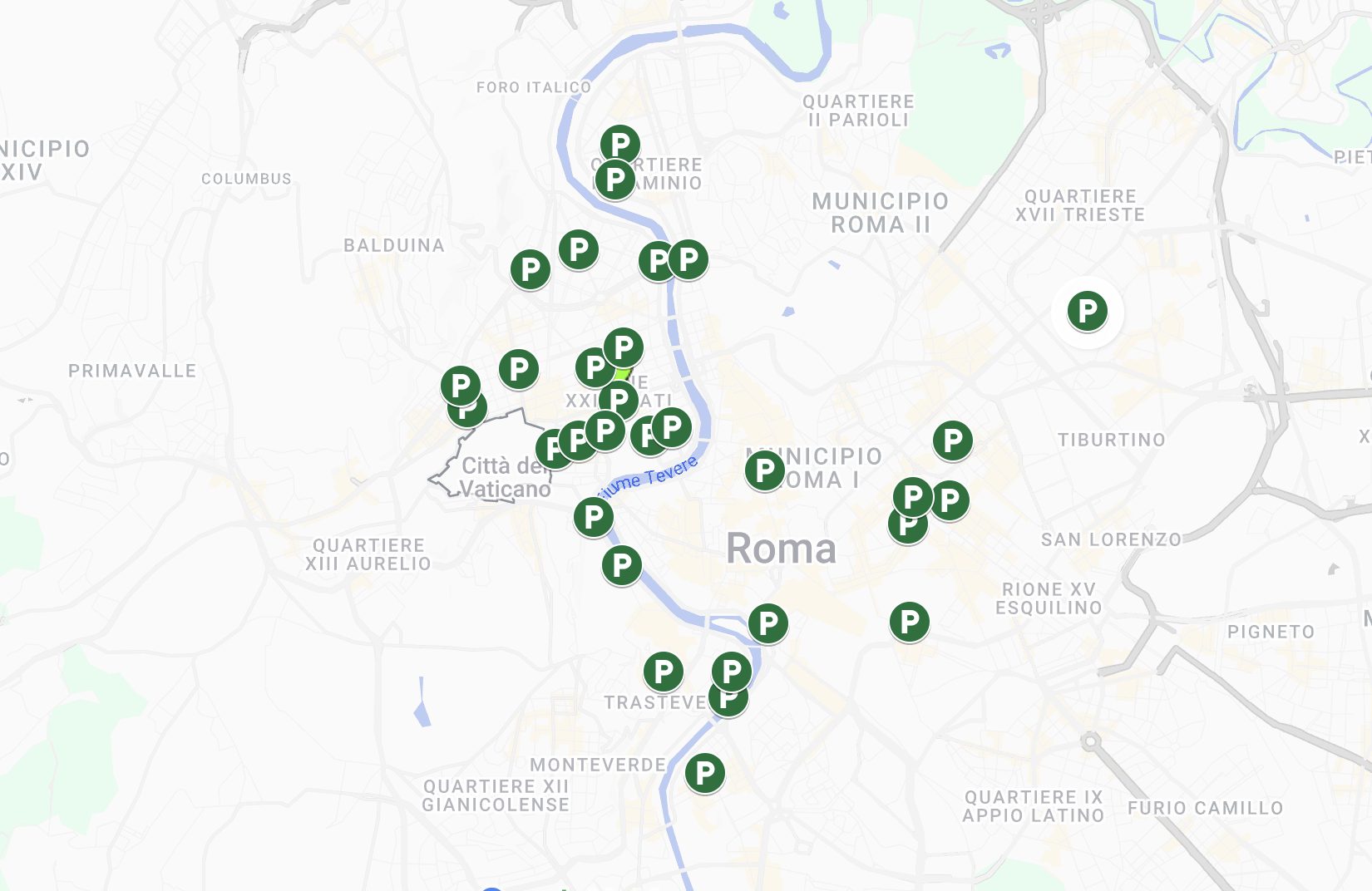 Le prime 31 aree parcheggio per i mezzi in sharing