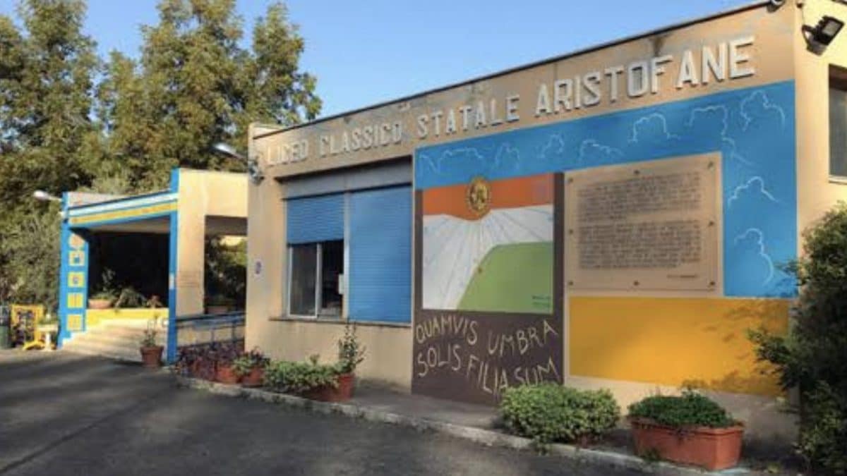 Il liceo Aristofane di Roma.