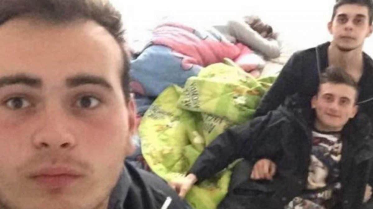 Marco Tolomei con i due amici Lorenzo e Valerio, morti anche loro in un incidente.