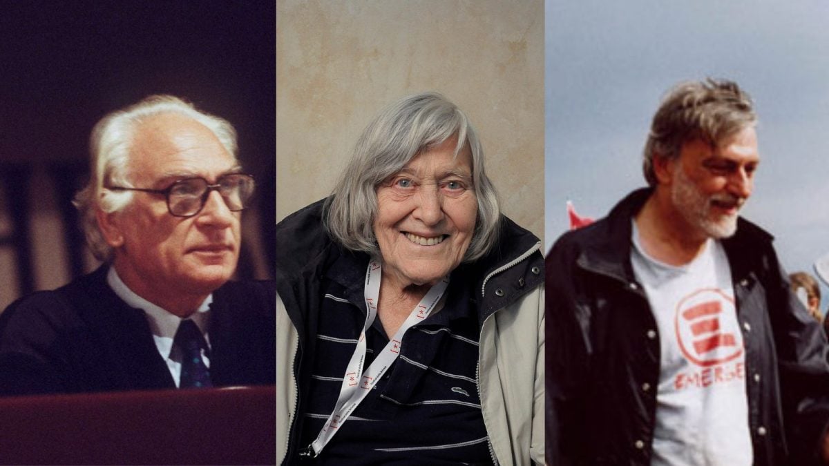 Marco Pannella, Margherita Hack, Gino Strada