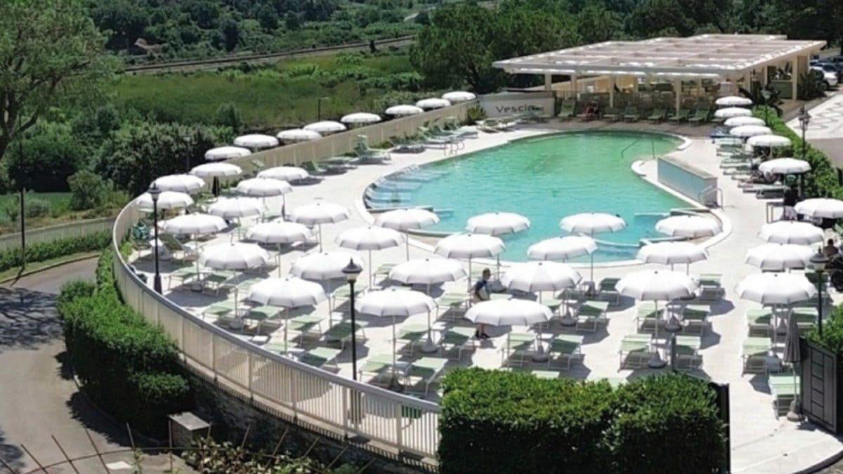 Una delle piscine del centro termale in cui ha perso la vita il bimbo di 7 anni.