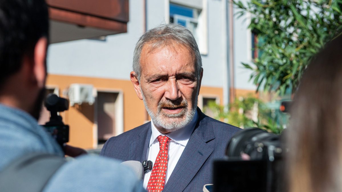 Il presidente della Regione Lazio, Francesco Rocca (Lapresse)