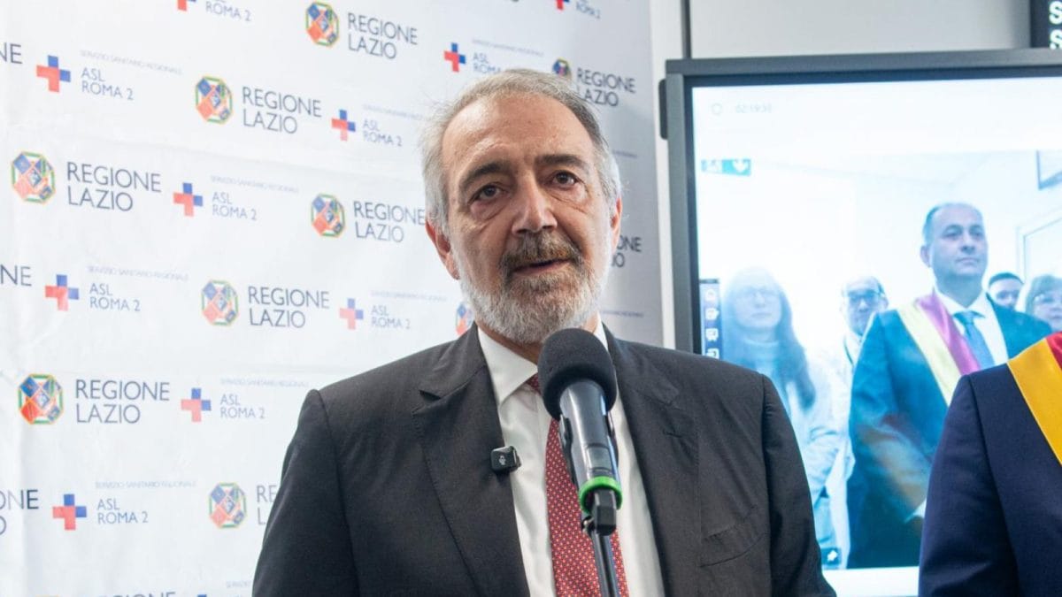 Il presidente della Regione Lazio, Francesco Rocca (Lapresse)