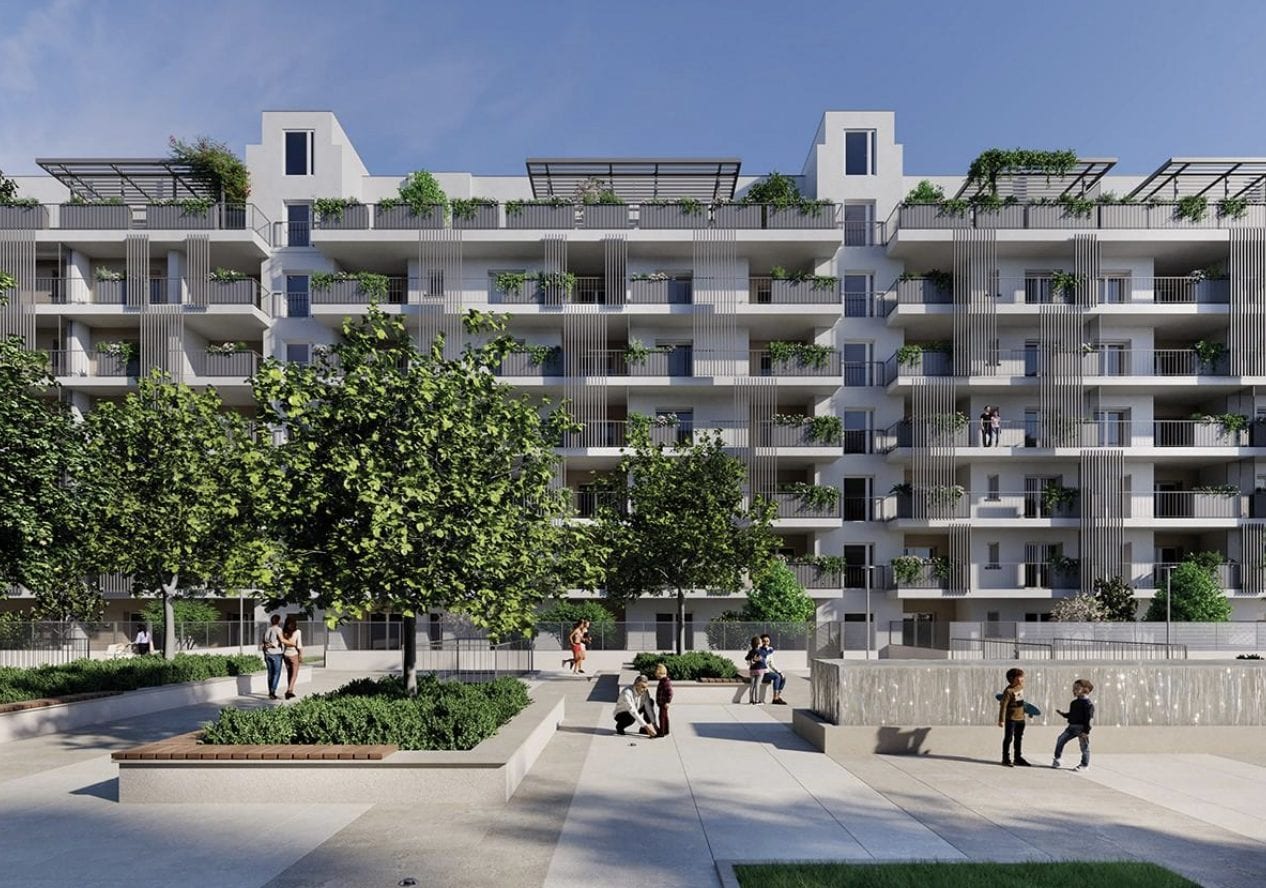 Render del nuovo complesso di via Niccodemi (da Recchi Engeneering)