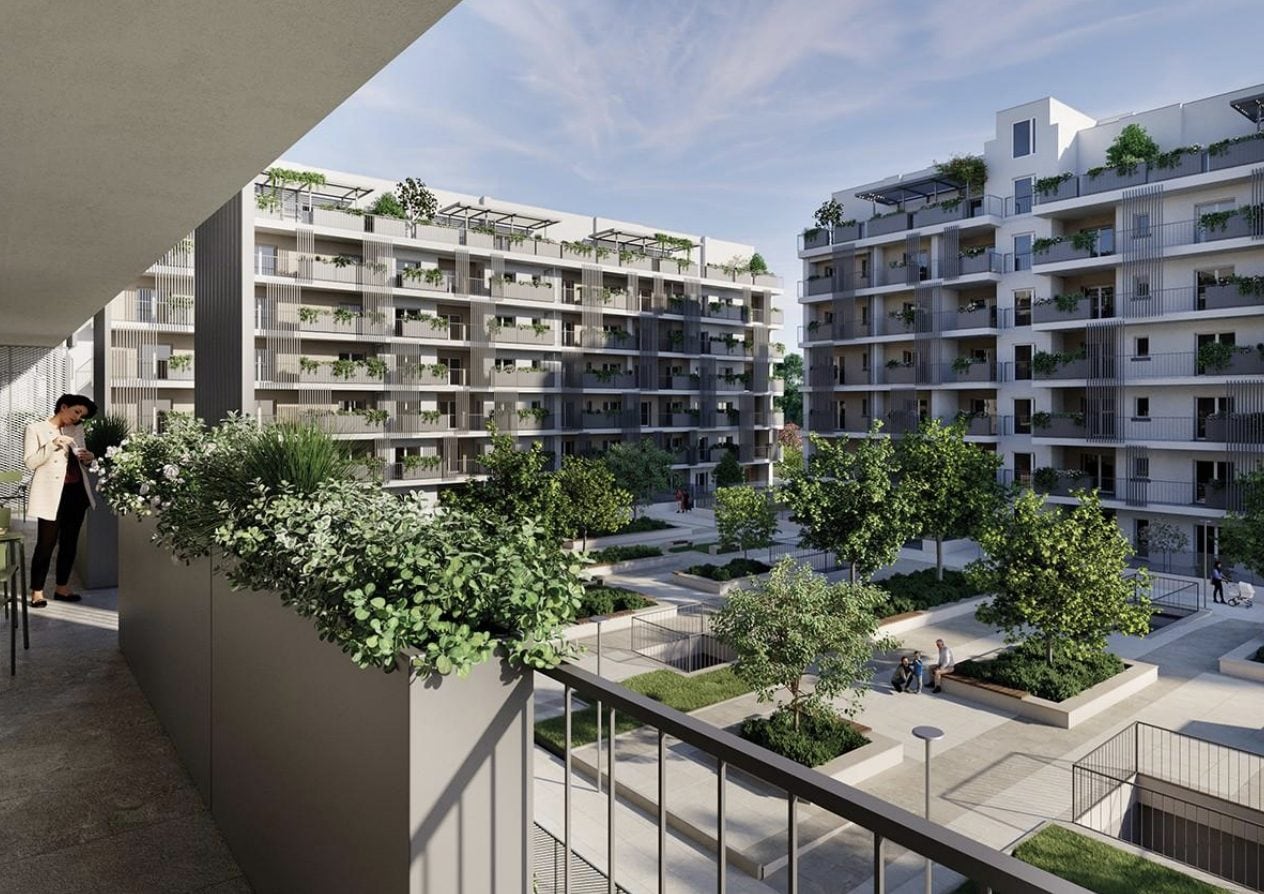 Render del nuovo complesso di via Niccodemi (da Recchi Engeneering)