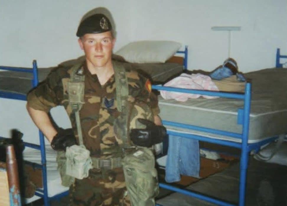 D’Alessandro durante la sua carriera militare