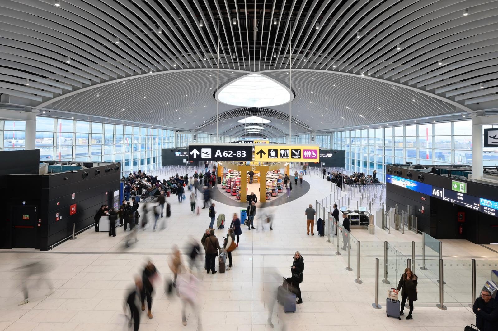 L’attuale Molo A del Terminal 1 dell’aeroporto di Fiumicino
