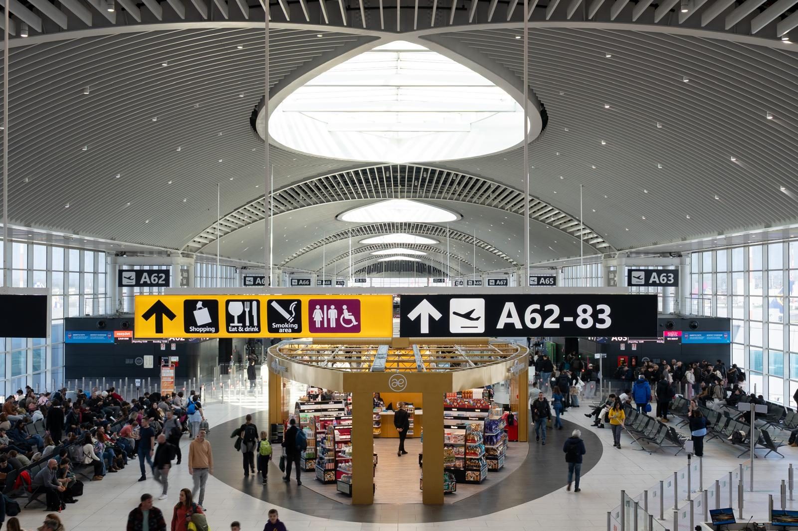 L’attuale Molo A del Terminal 1 dell’aeroporto di Fiumicino