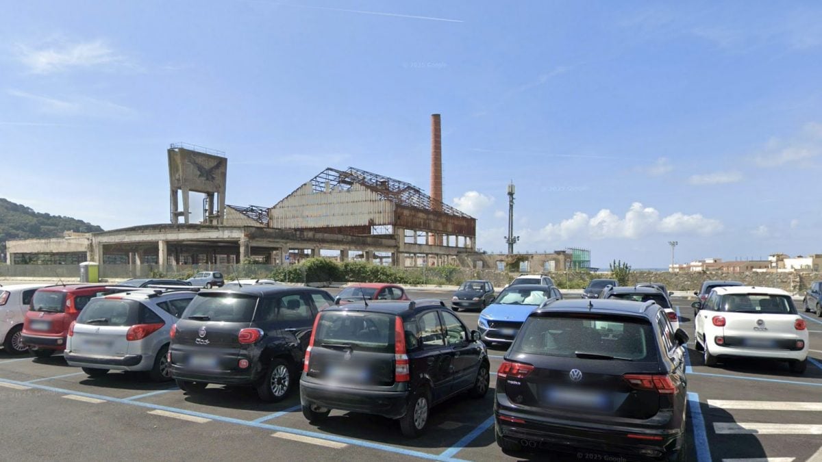 L’area di sosta gratuita dell’ex vetreria di Gaeta
