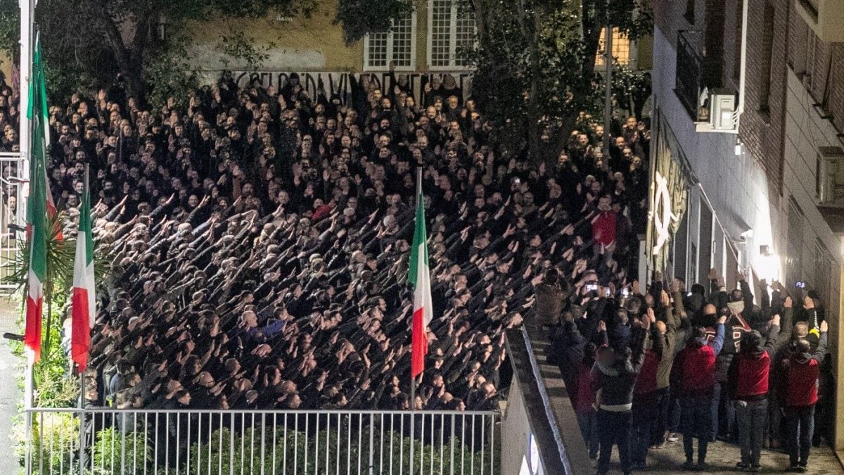 Le immagini di Acca Larentia del 2024.