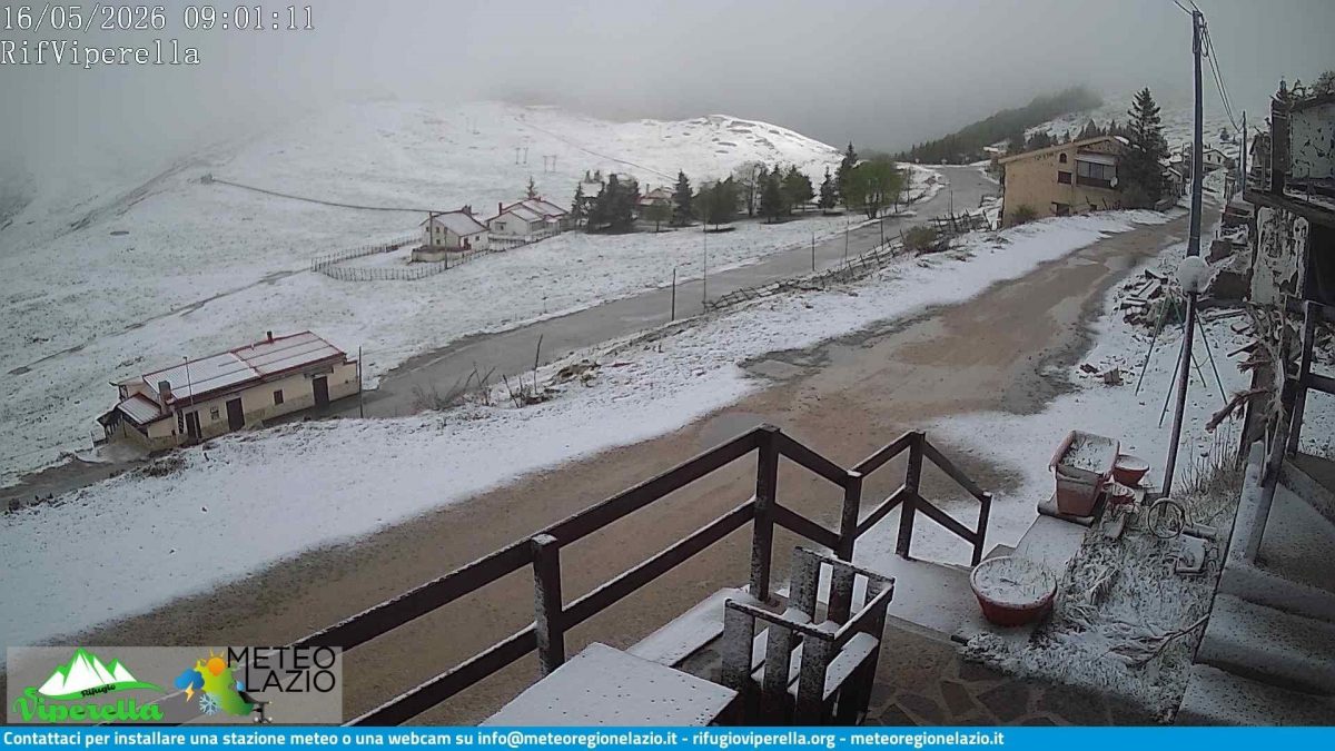 La neve scesa ieri a Campo Staffi.