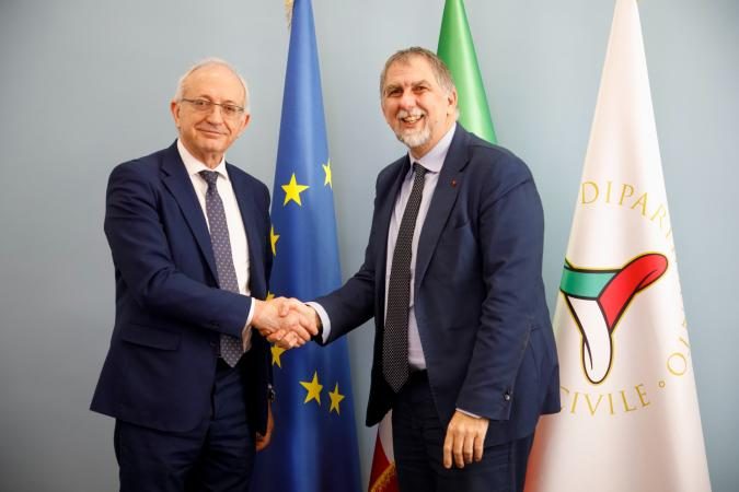 L’amministratore delegato di Sogesid SpA, Errico Stravato, e il commissario straordinario Fabio Ciciliano