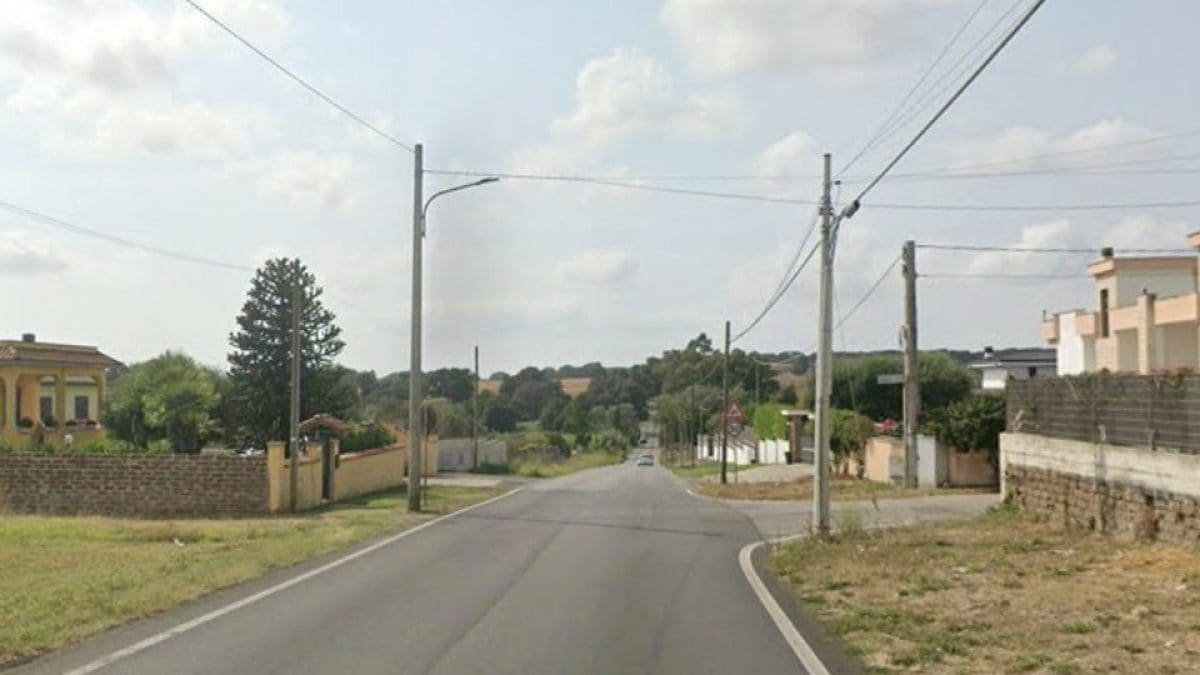 Il tratto della Sp 23b dove è morto Vincenzo Zinna (da Google Maps)