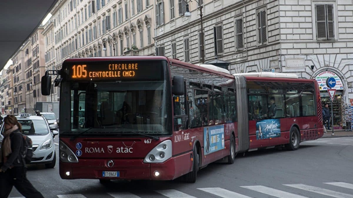 La linea 105 Atac (foto da Roma Capitale)
