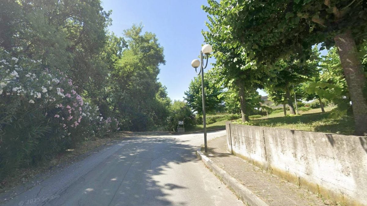Via Ammaturo, nella frazione di Sant’Angelo in Theodice di Cassino