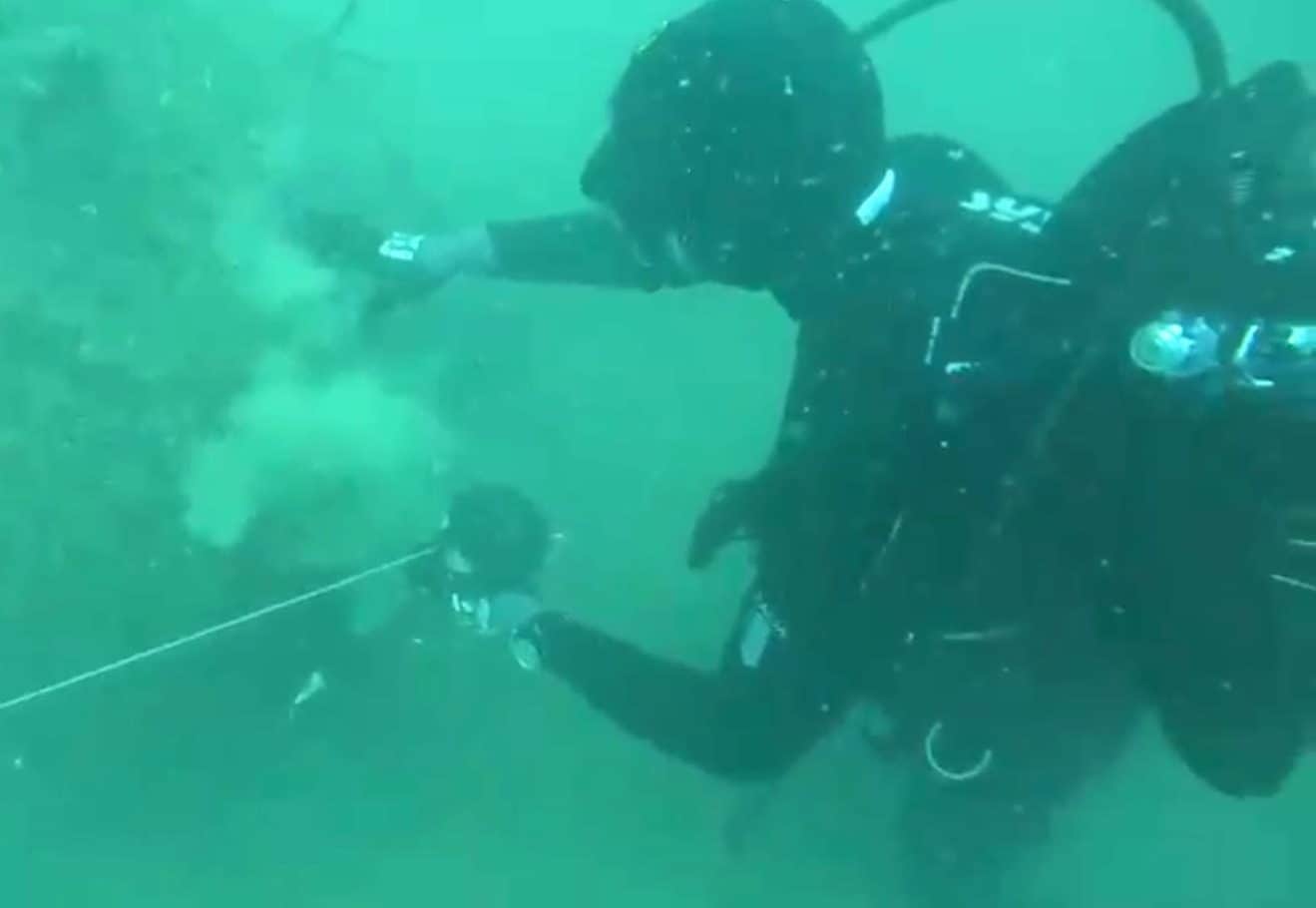 I palombari del Nucleo Sdai di La Spezia della Marina militare, in azione
