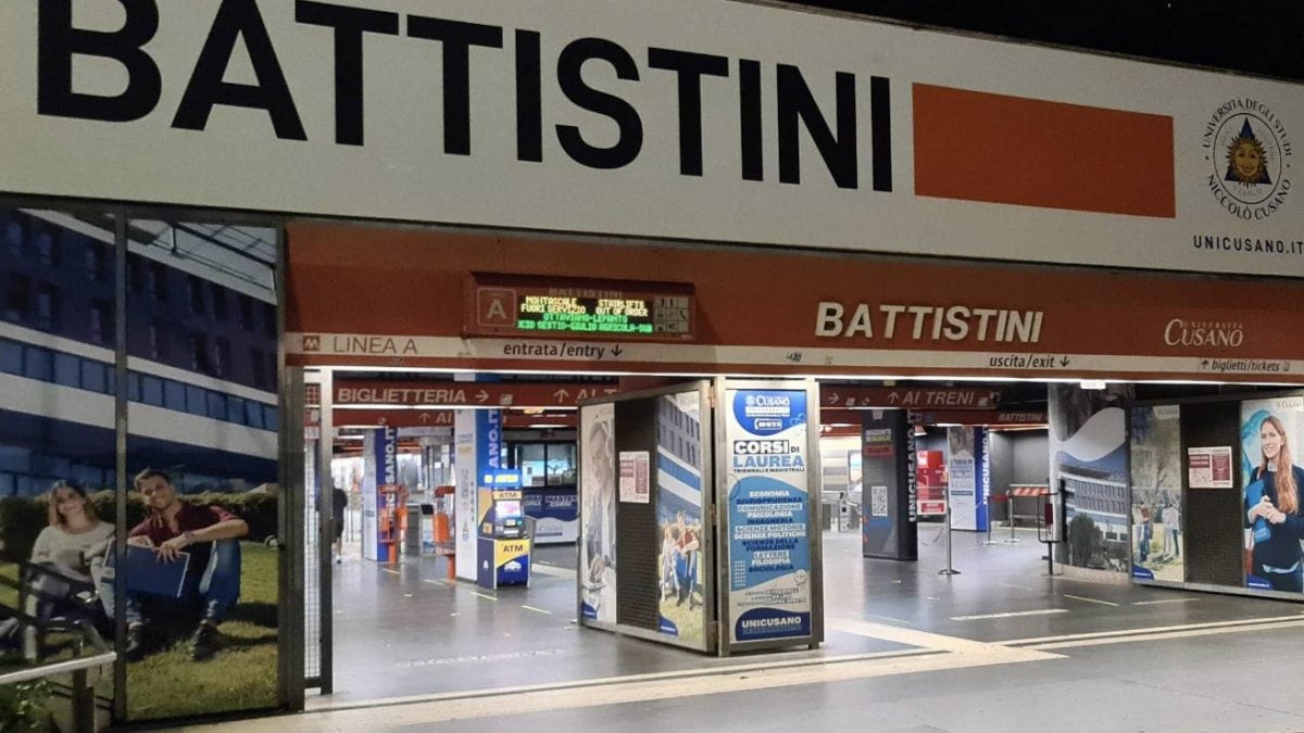 La fermata di Battistini a Roma.