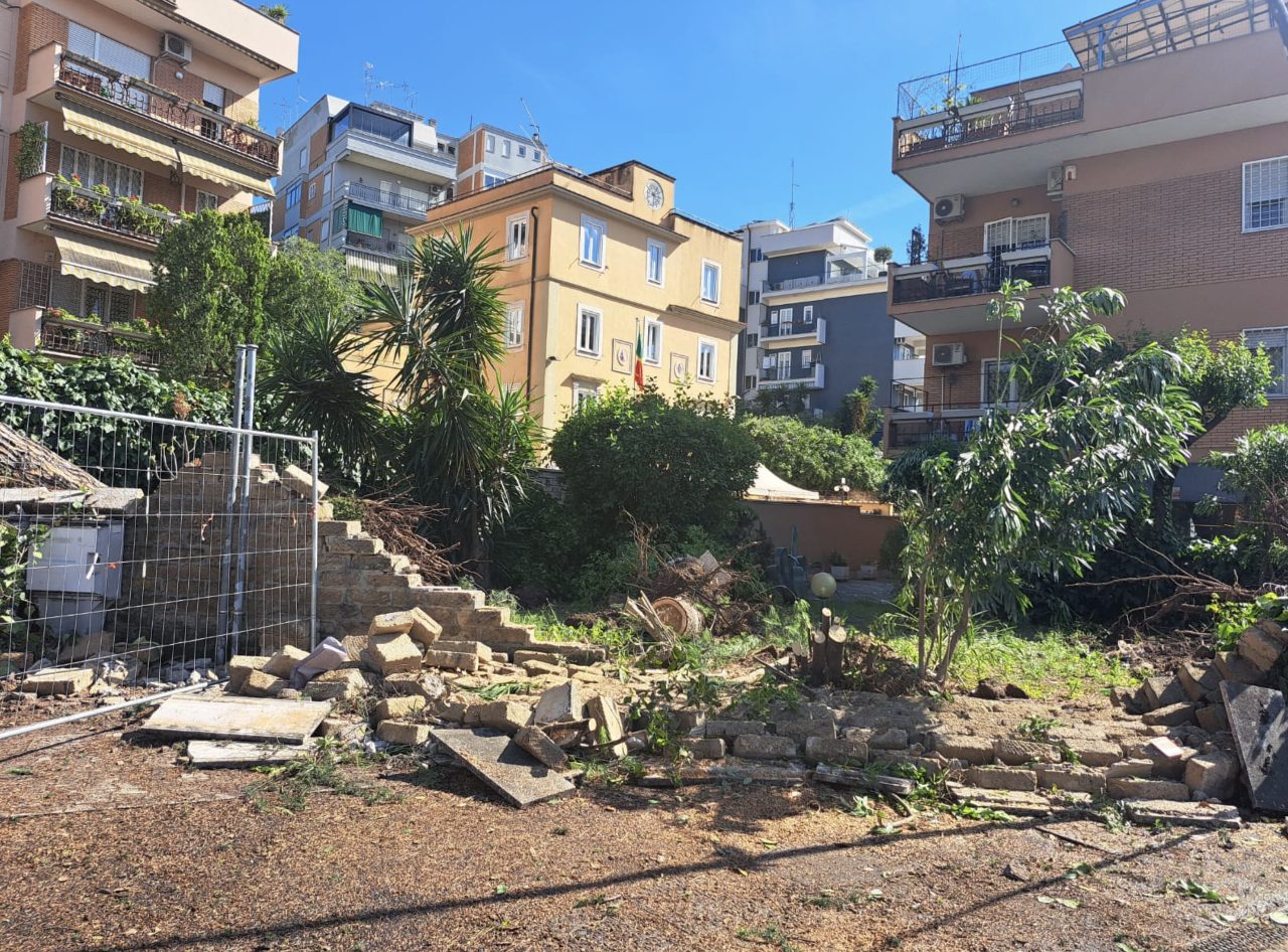 Un muro crollato