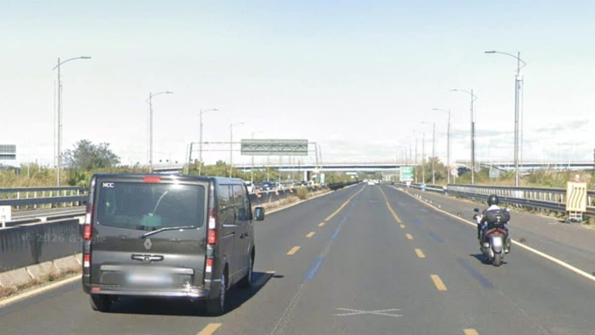 L'autostrada A91 Roma–Fiumicino (Foto da Google Maps)