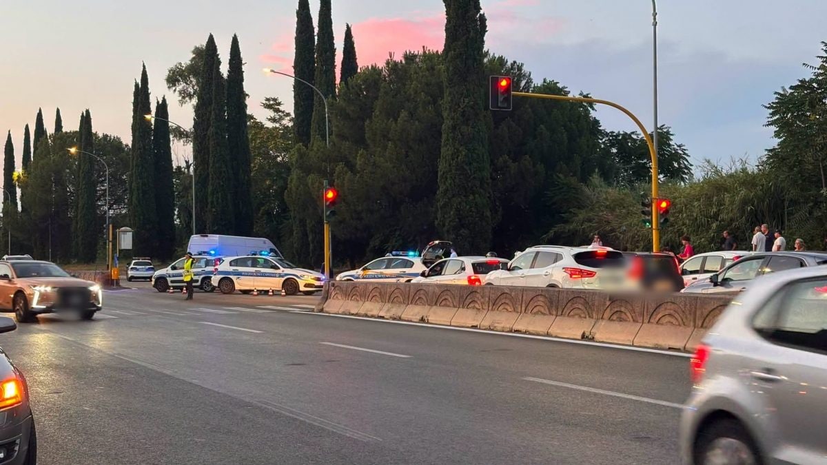 L’incidente di ieri, foto dal profilo Facebook di Francesco Laddaga.
