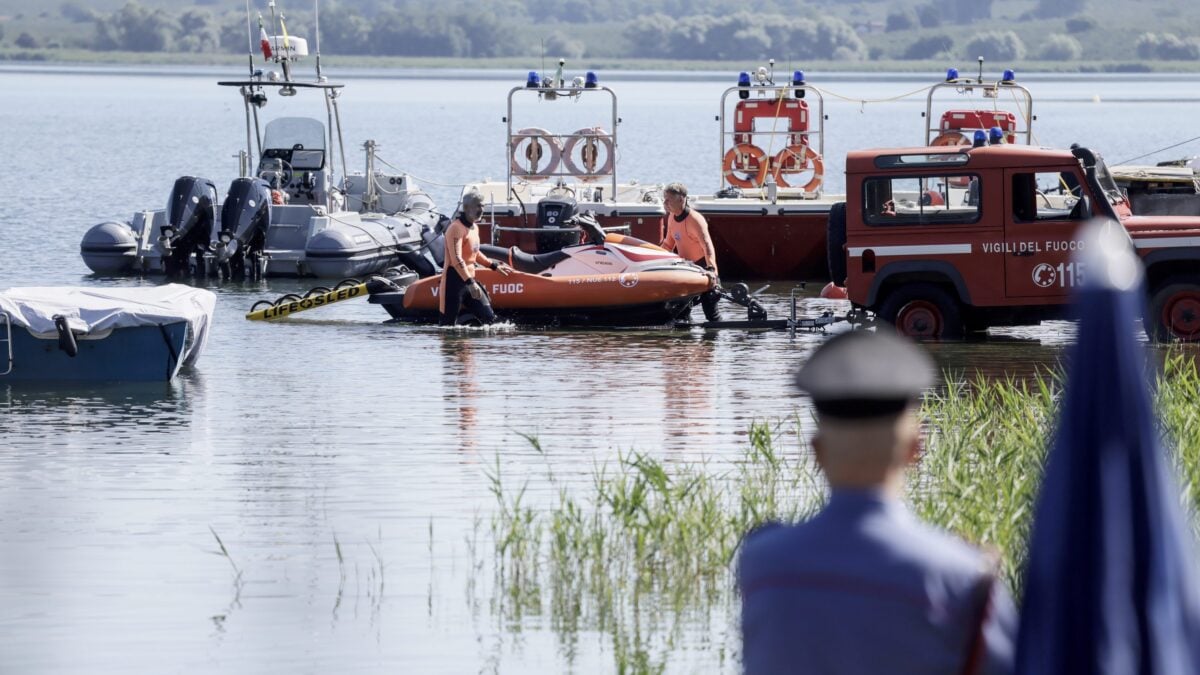 Le ricerche di Luigi Cavallari nel Lago di Vico (La Presse)