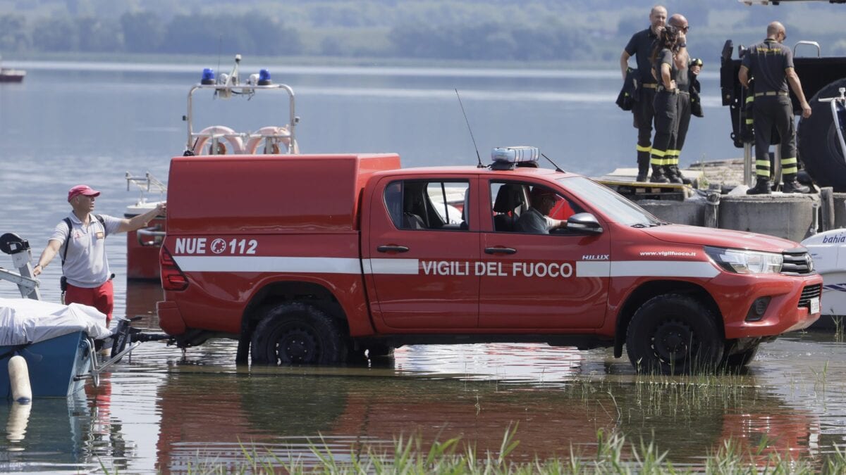 Le ricerche di Luigi Cavallari nel Lago di Vico (La Presse)